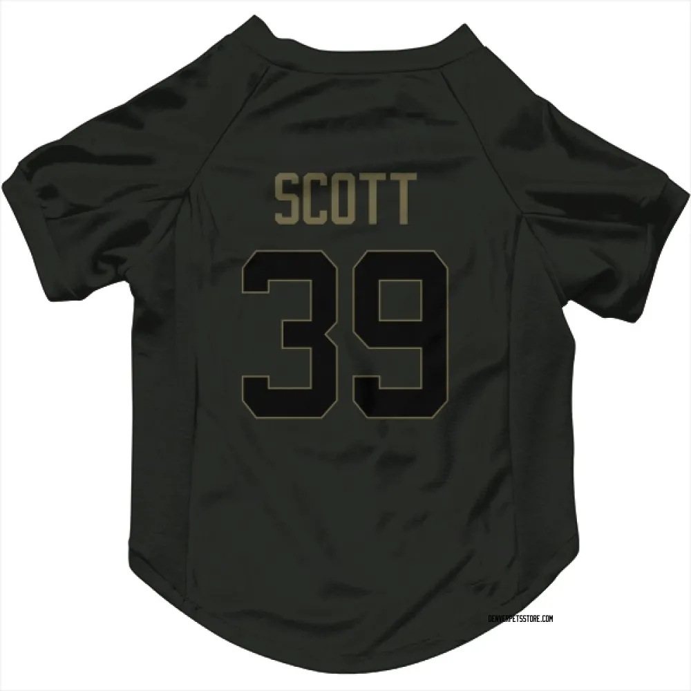Denver Broncos Miles Scott Black Service Pet Jersey for Dog & Cat
