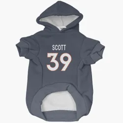 Denver Broncos Miles Scott Navy Pet Hoodie for Dog & Cat