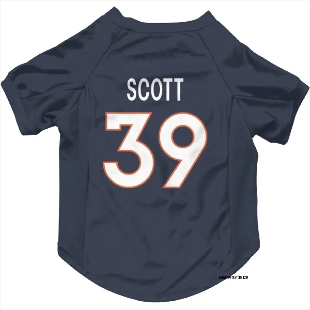 Denver Broncos Miles Scott Navy Pet Jersey for Dog & Cat