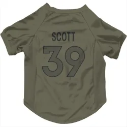 Denver Broncos Miles Scott Olive Pet Jersey for Dog & Cat