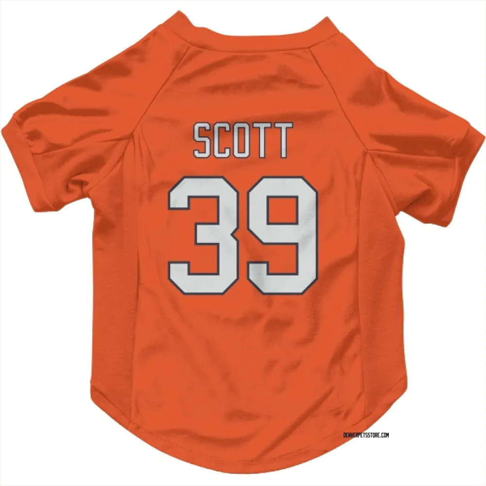 Denver Broncos Miles Scott Orange Pet Jersey for Dog & Cat
