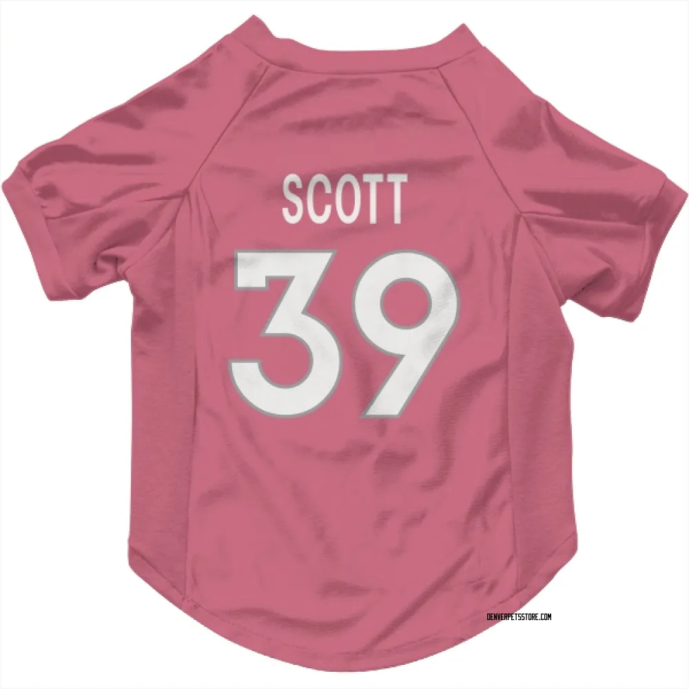 Denver Broncos Miles Scott Pink Pet Jersey for Dog & Cat