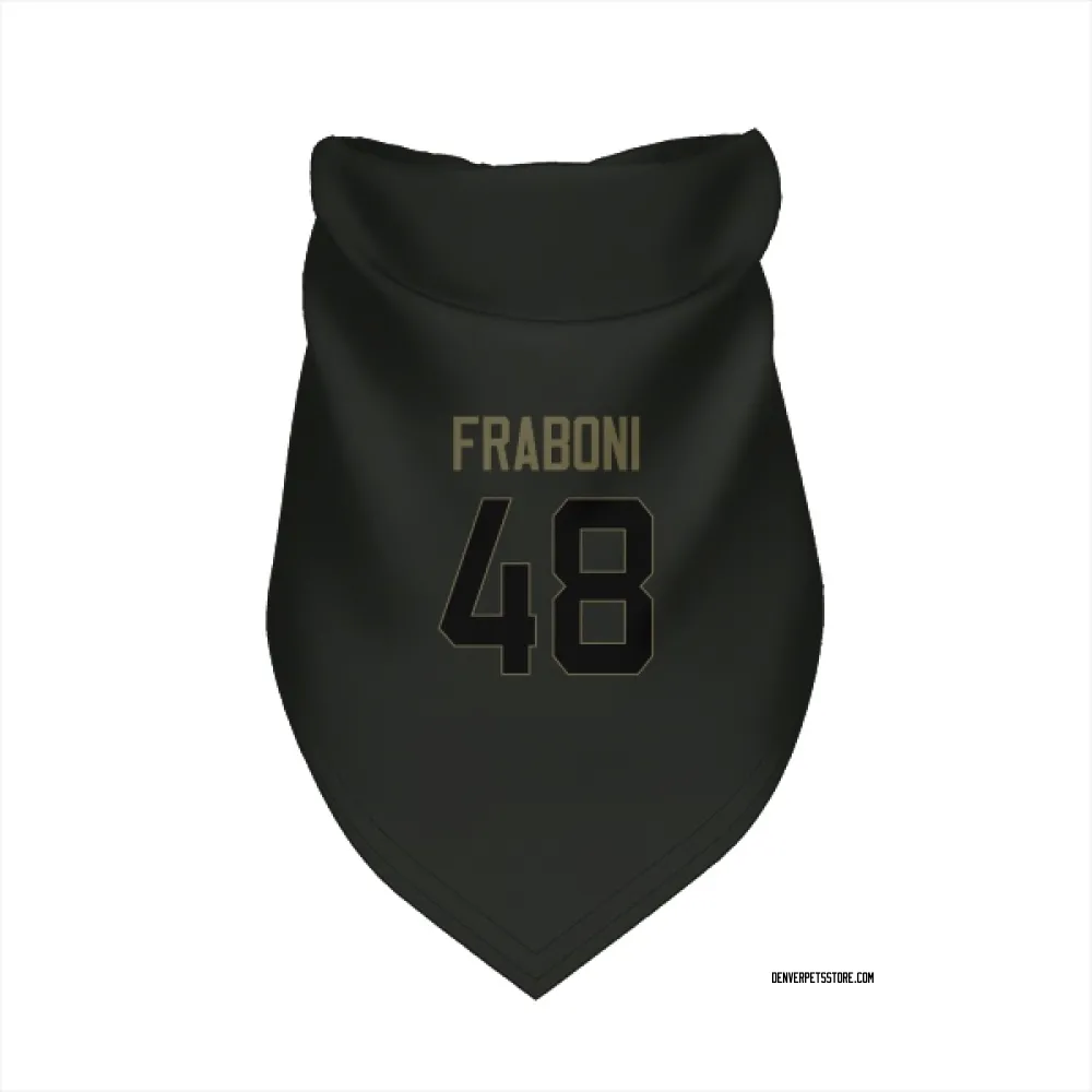 Denver Broncos Mitchell Fraboni Black Service Pet Bandana for Dog & Cat