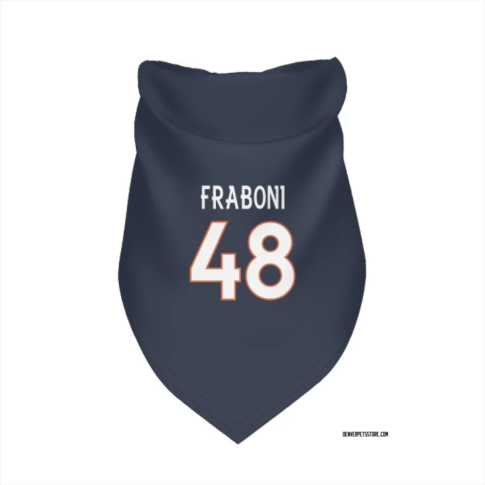 Denver Broncos Mitchell Fraboni Navy Pet Bandana for Dog & Cat