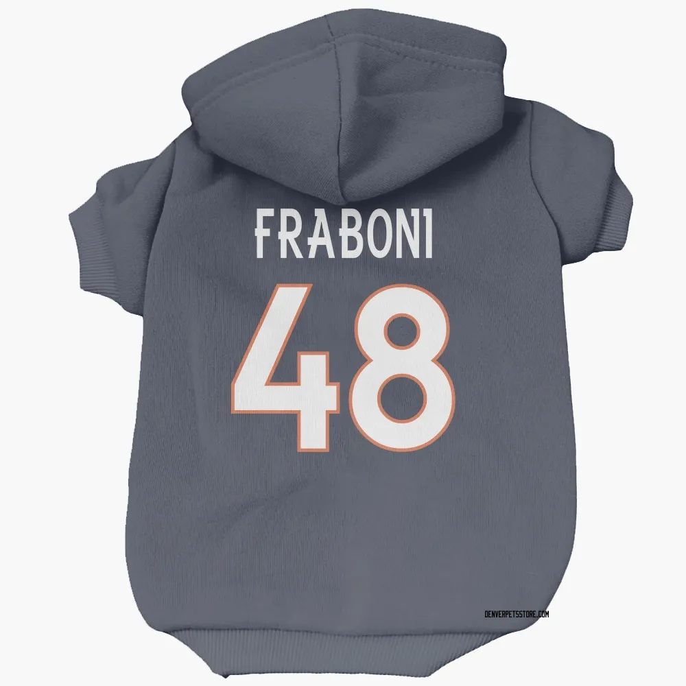 Denver Broncos Mitchell Fraboni Navy Pet Hoodie for Dog & Cat
