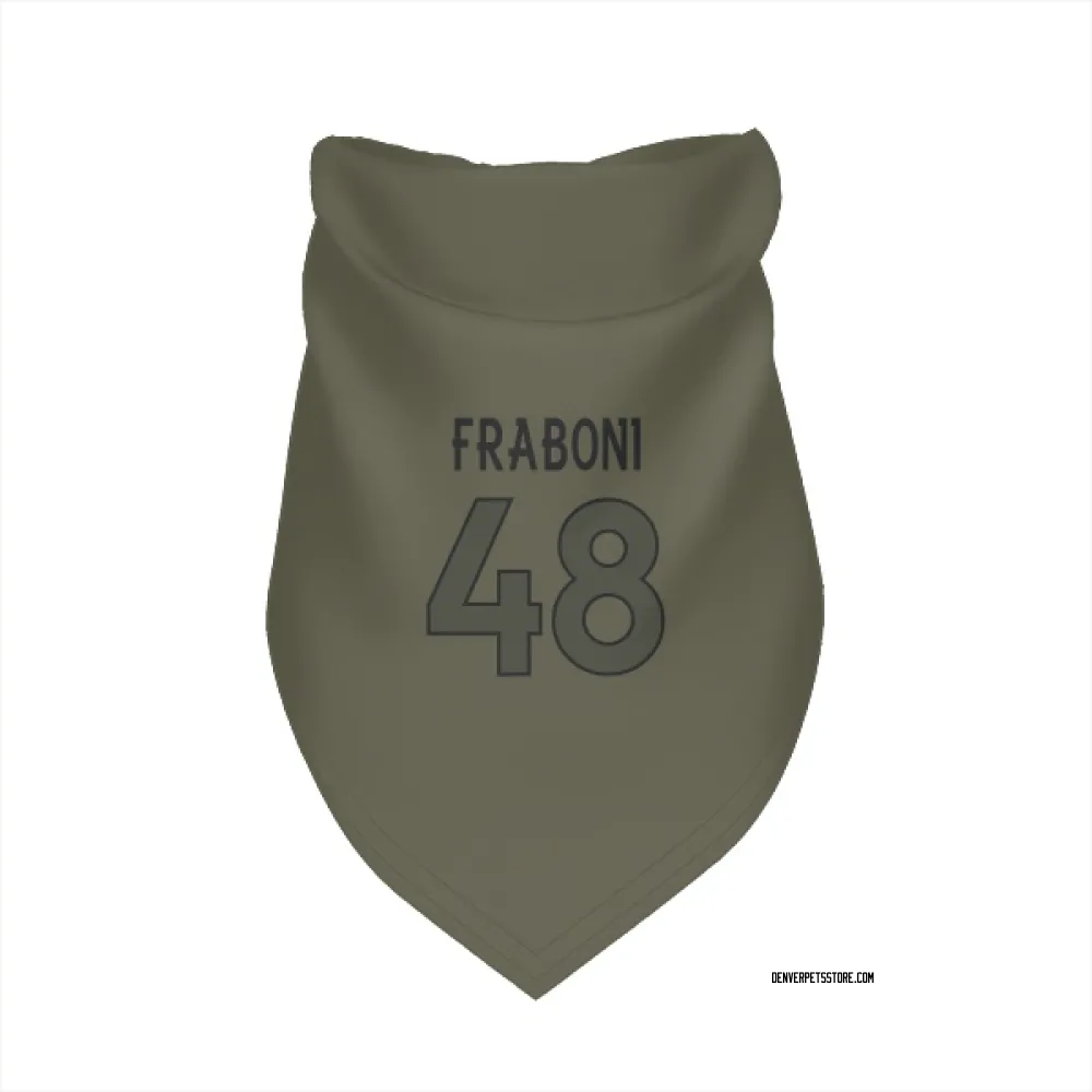 Denver Broncos Mitchell Fraboni Olive Pet Bandana for Dog & Cat