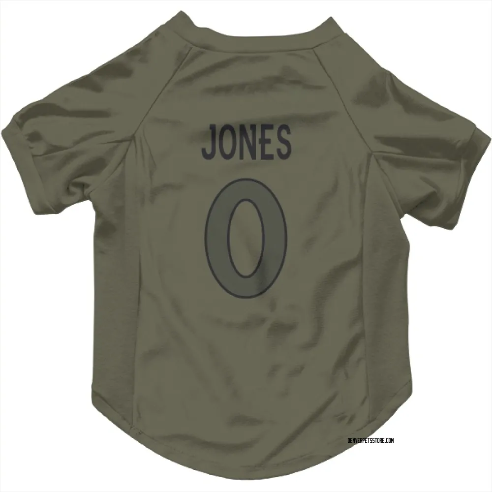 Denver Broncos Nash Jones Olive Pet Jersey for Dog & Cat