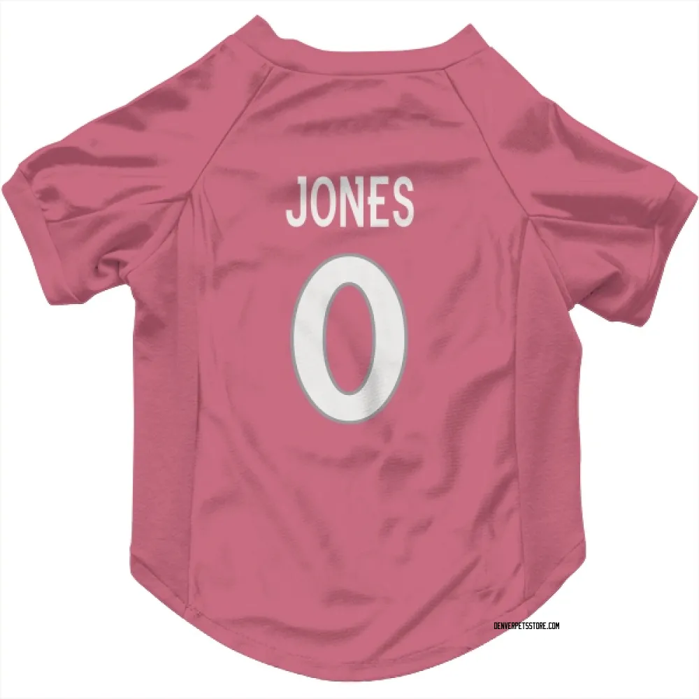 Denver Broncos Nash Jones Pink Pet Jersey for Dog & Cat
