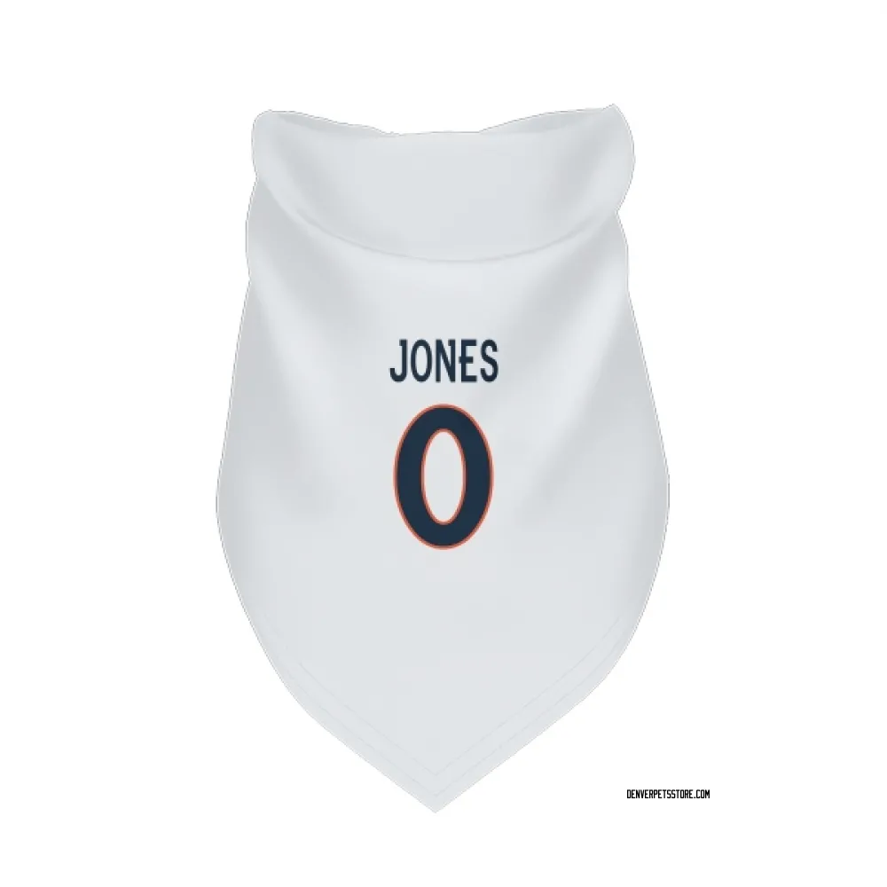Denver Broncos Nash Jones White Pet Bandana for Dog & Cat