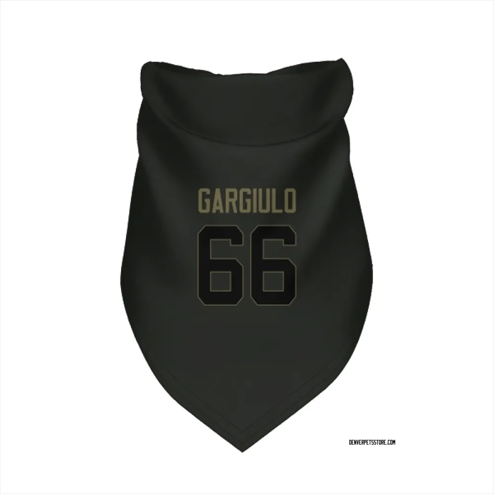 Denver Broncos Nick Gargiulo Black Service Pet Bandana for Dog & Cat