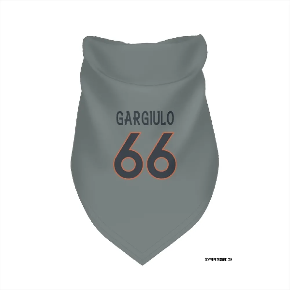 Denver Broncos Nick Gargiulo Gray Pet Bandana for Dog & Cat