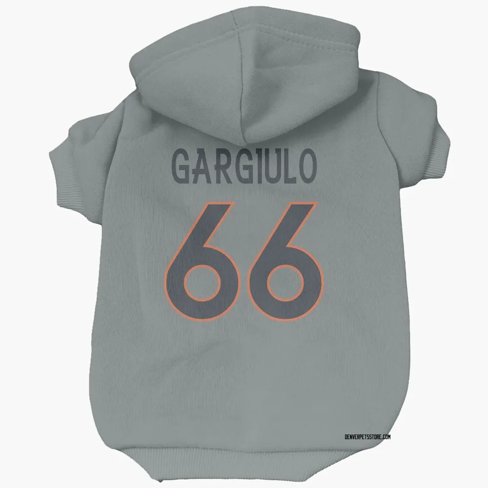 Denver Broncos Nick Gargiulo Gray Pet Hoodie for Dog & Cat
