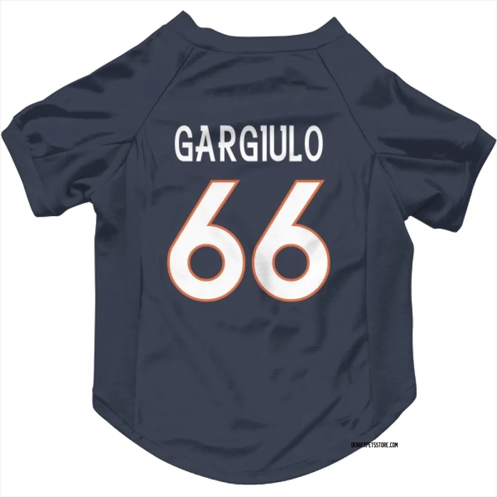 Denver Broncos Nick Gargiulo Navy Pet Jersey for Dog & Cat