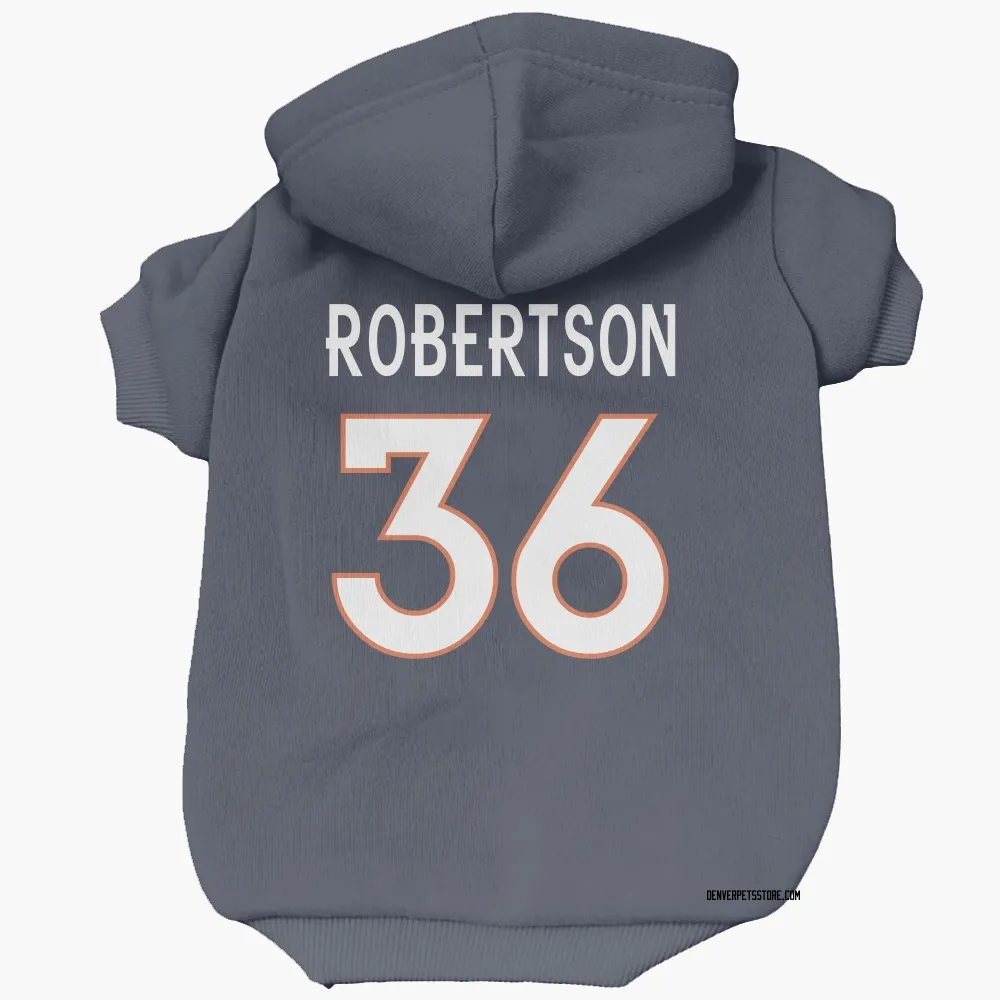 Denver Broncos Parker Robertson Navy Pet Hoodie for Dog & Cat