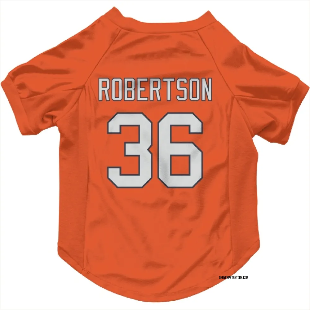 Denver Broncos Parker Robertson Orange Pet Jersey for Dog & Cat