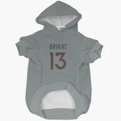 Denver Broncos Pat Bryant Gray Pet Hoodie for Dog & Cat