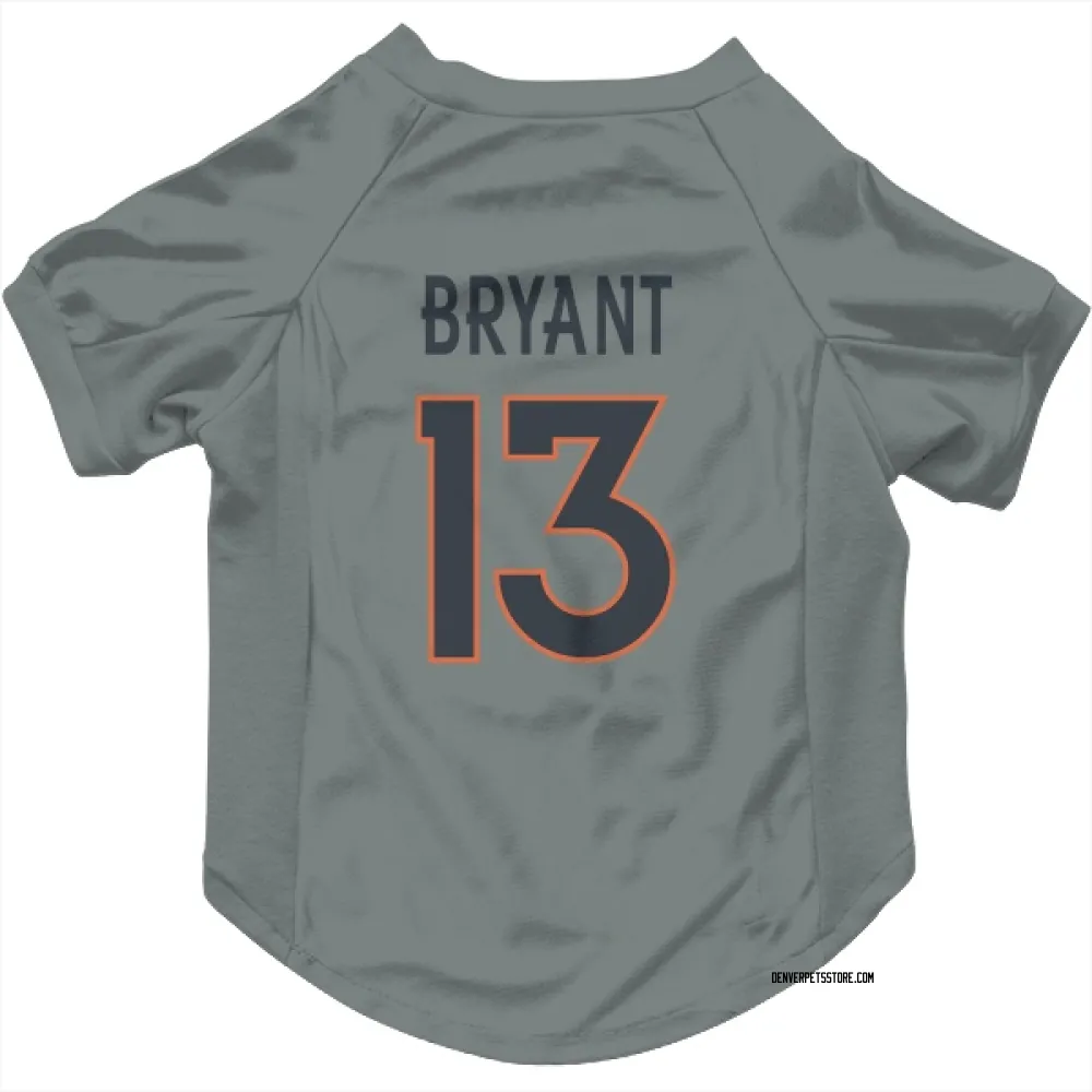 Denver Broncos Pat Bryant Gray Pet Jersey for Dog & Cat