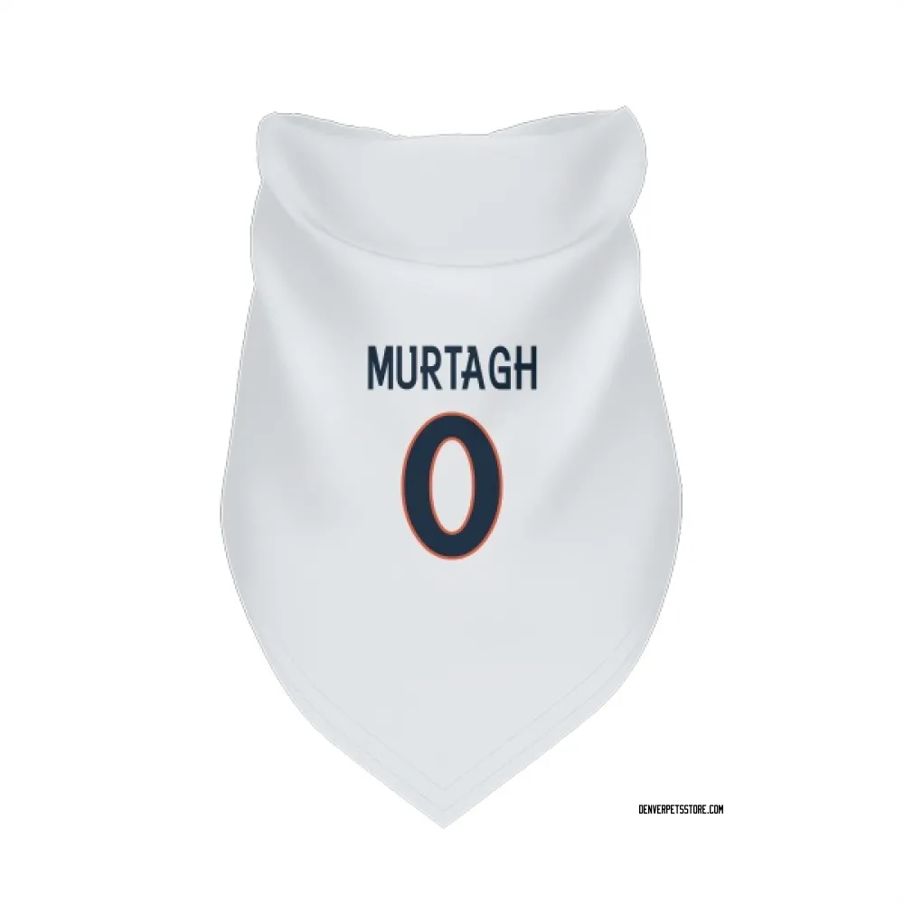 Denver Broncos Patrick Murtagh White Pet Bandana for Dog & Cat