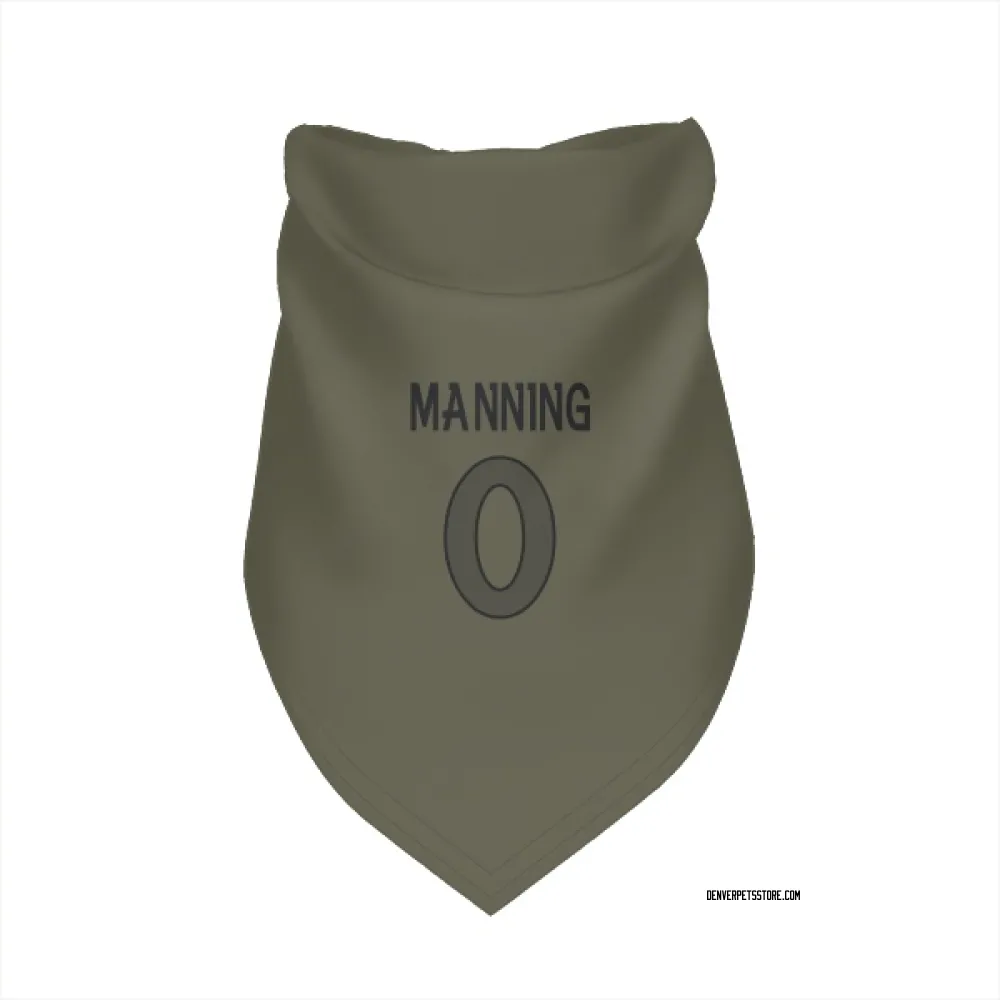 Denver Broncos Paul Manning Olive Pet Bandana for Dog & Cat