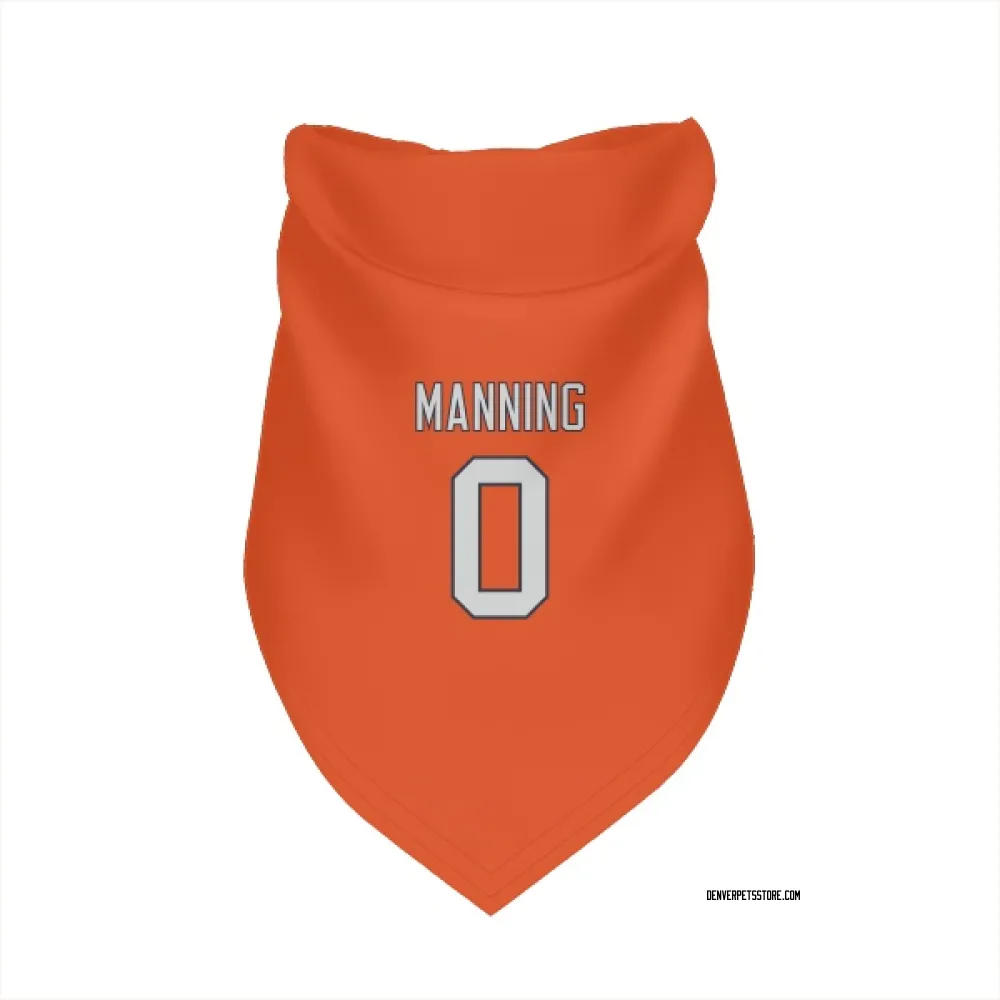 Denver Broncos Paul Manning Orange Pet Bandana for Dog & Cat