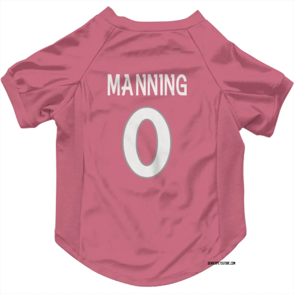 Denver Broncos Paul Manning Pink Pet Jersey for Dog & Cat