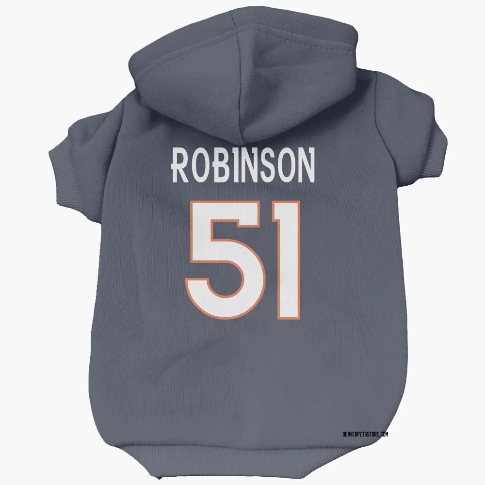 Denver Broncos Que Robinson Navy Pet Hoodie for Dog & Cat