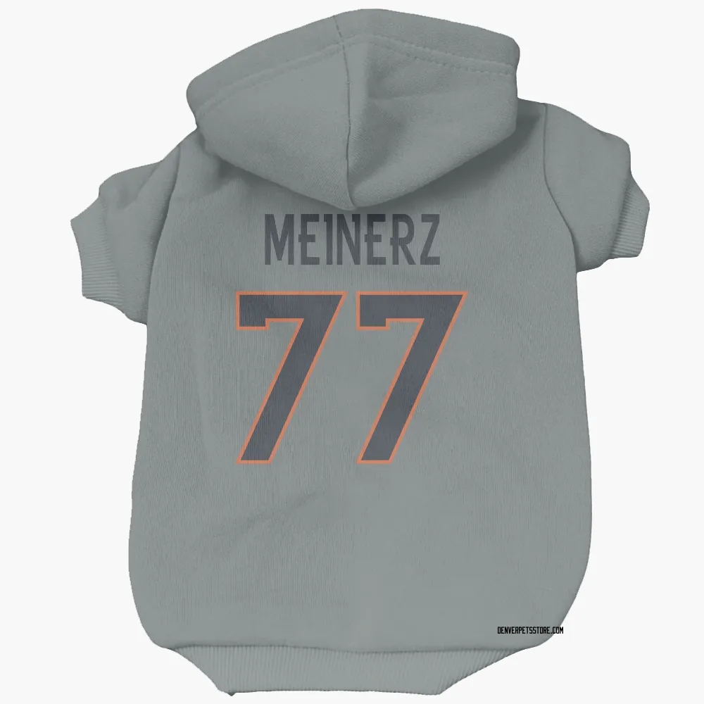 Denver Broncos Quinn Meinerz Gray Pet Hoodie for Dog & Cat