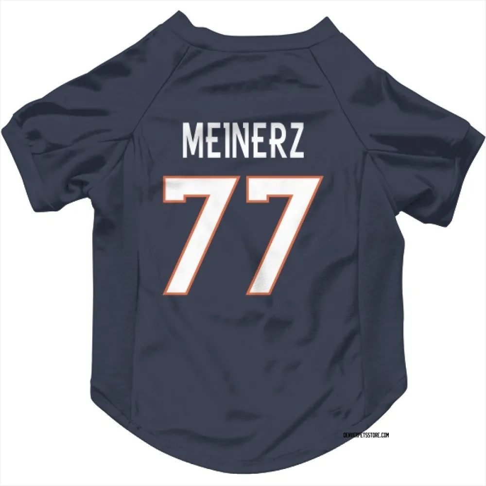 Denver Broncos Quinn Meinerz Navy Pet Jersey for Dog & Cat