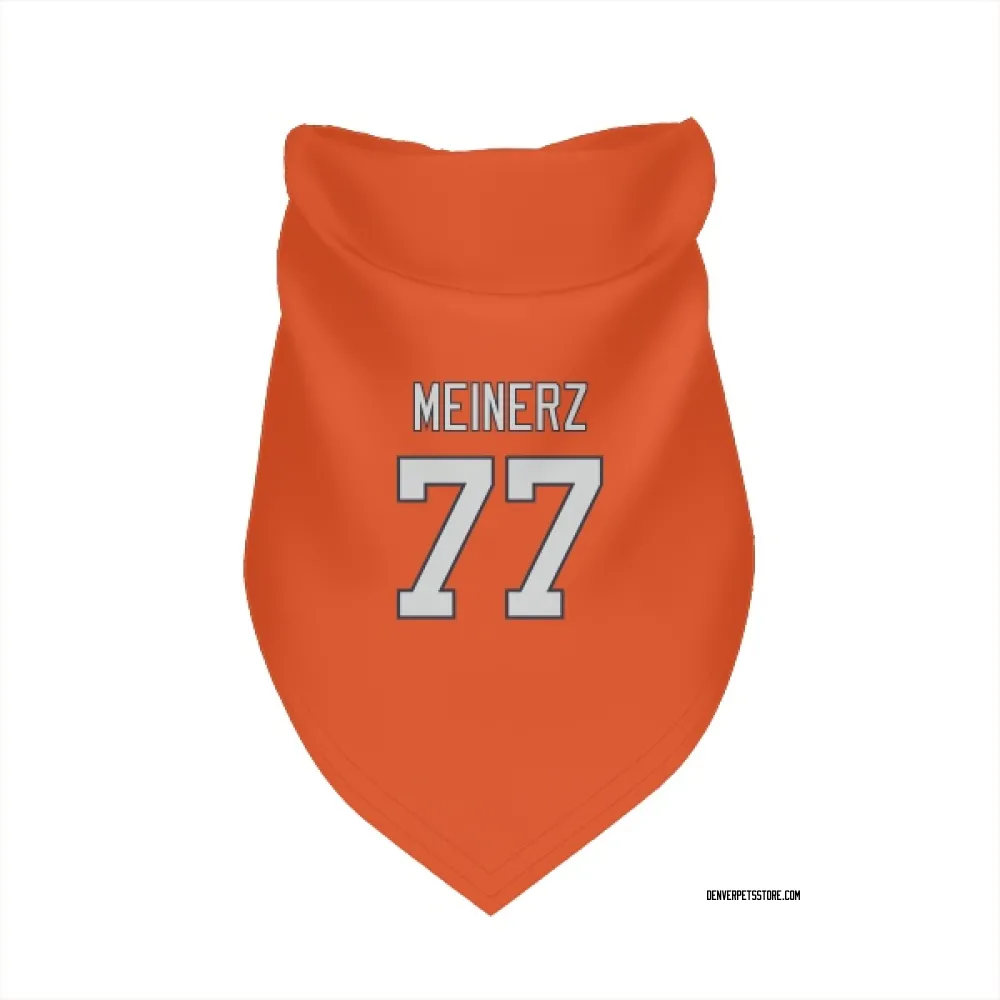 Denver Broncos Quinn Meinerz Orange Pet Bandana for Dog & Cat