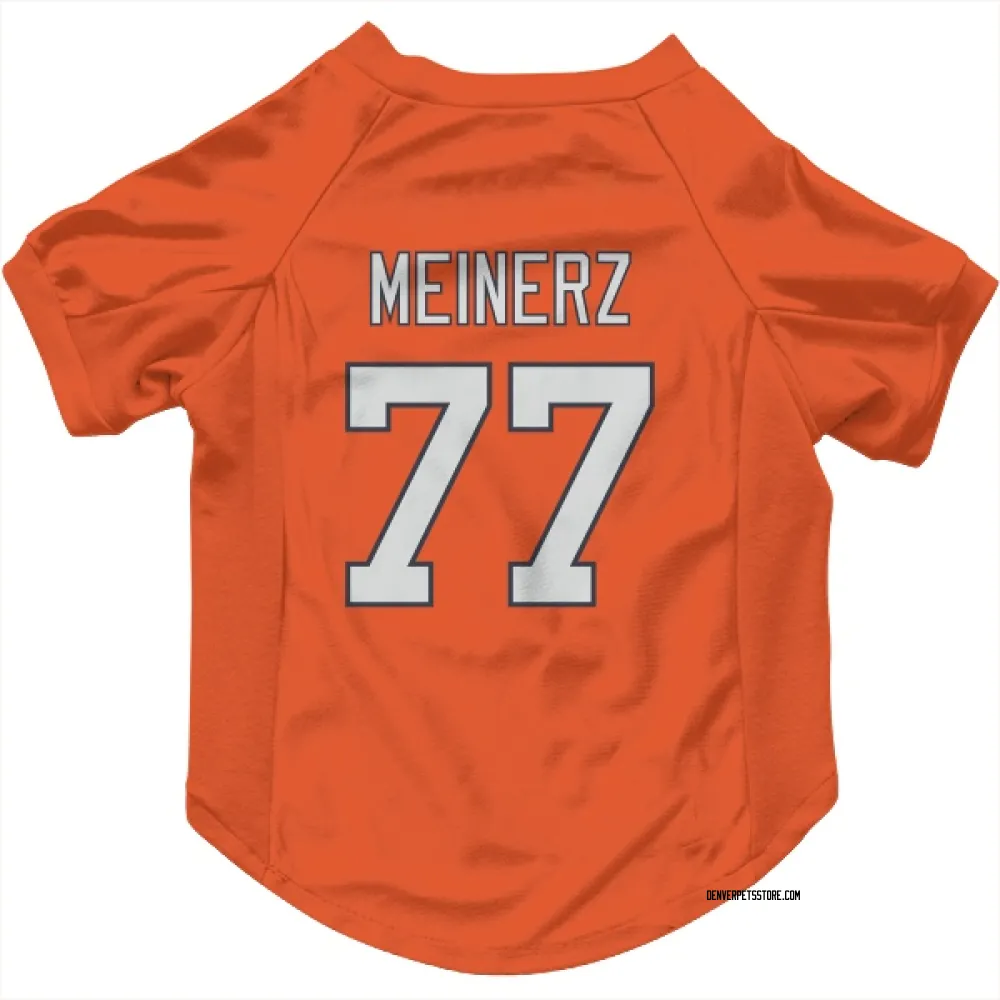 Denver Broncos Quinn Meinerz Orange Pet Jersey for Dog & Cat