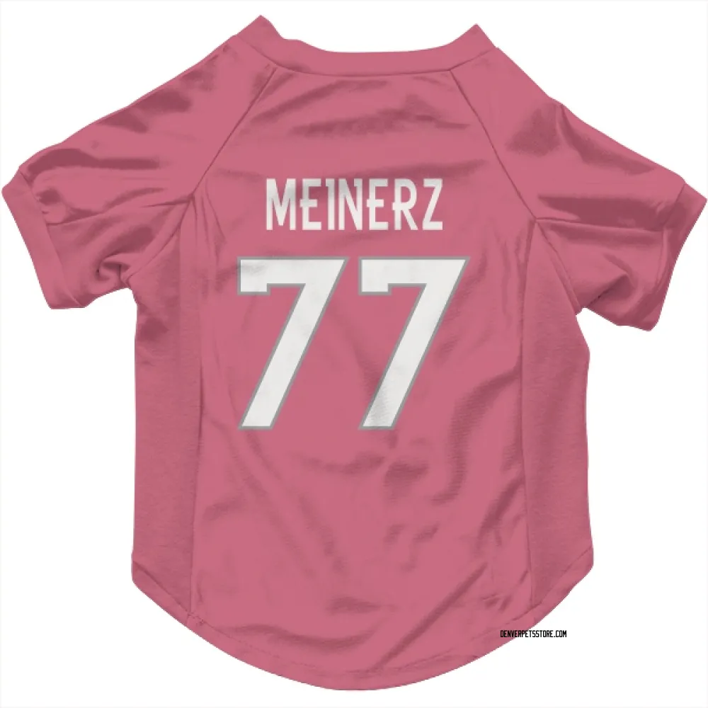 Denver Broncos Quinn Meinerz Pink Pet Jersey for Dog & Cat