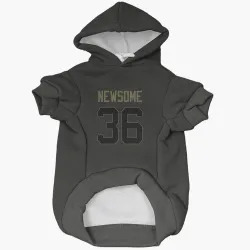 Denver Broncos Quinton Newsome Black Service Pet Hoodie for Dog & Cat
