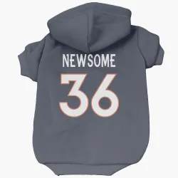 Denver Broncos Quinton Newsome Navy Pet Hoodie for Dog & Cat