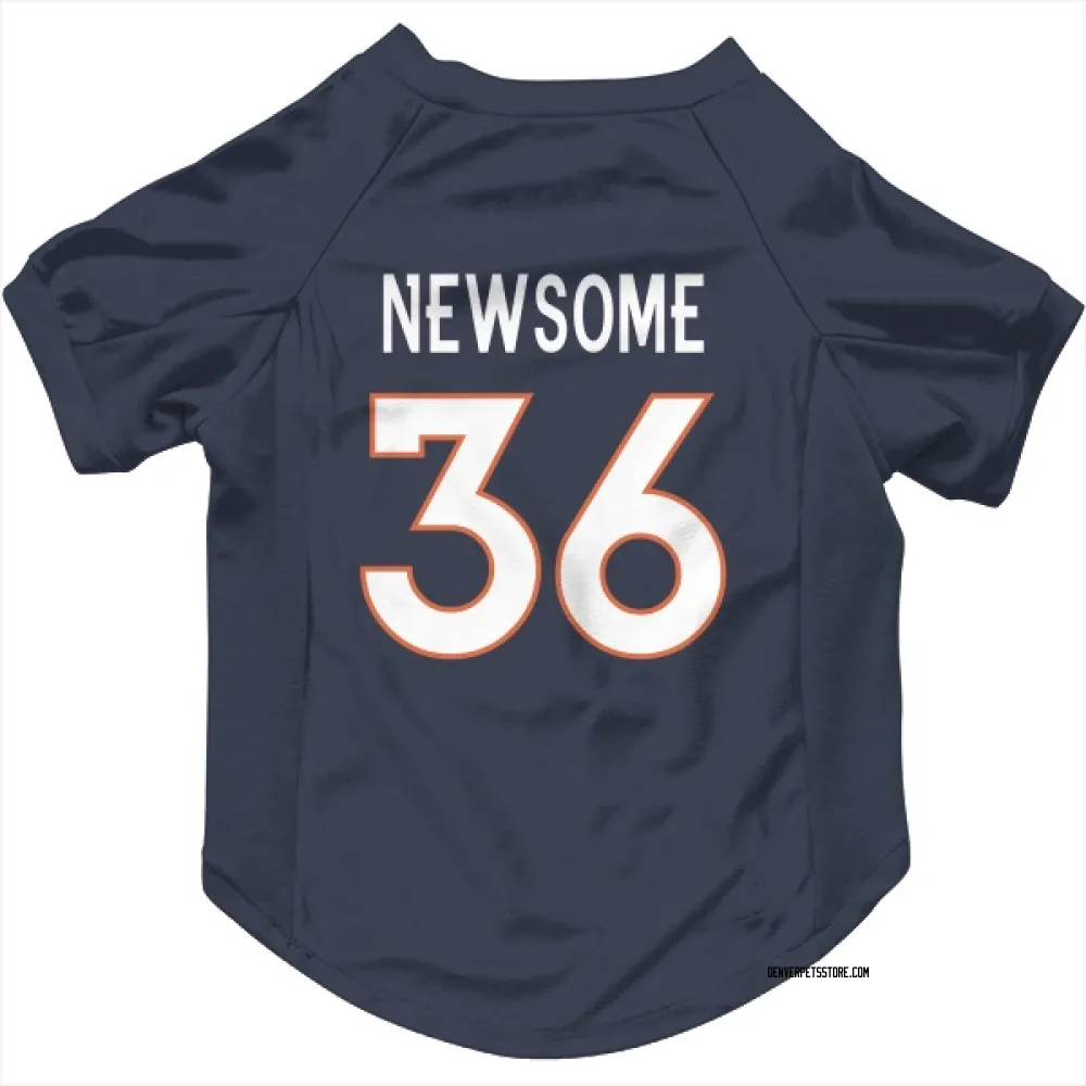 Denver Broncos Quinton Newsome Navy Pet Jersey for Dog & Cat