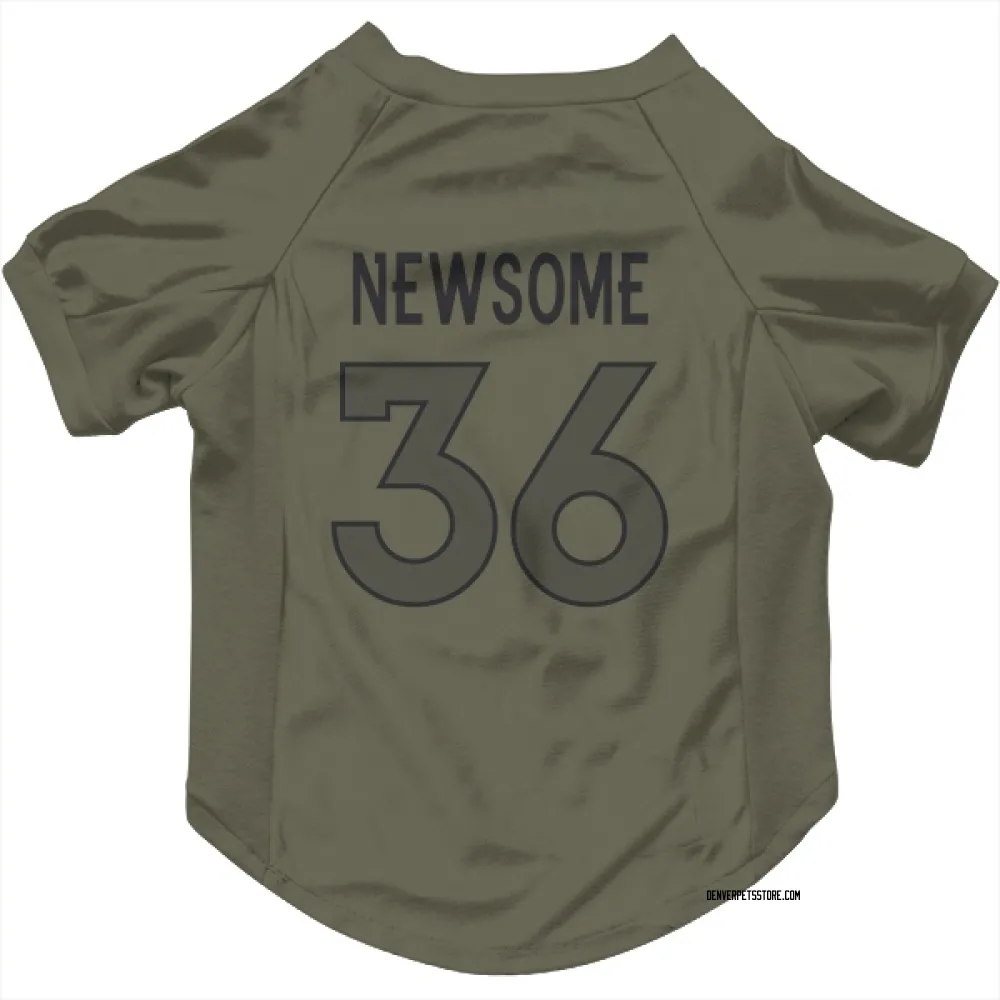 Denver Broncos Quinton Newsome Olive Pet Jersey for Dog & Cat