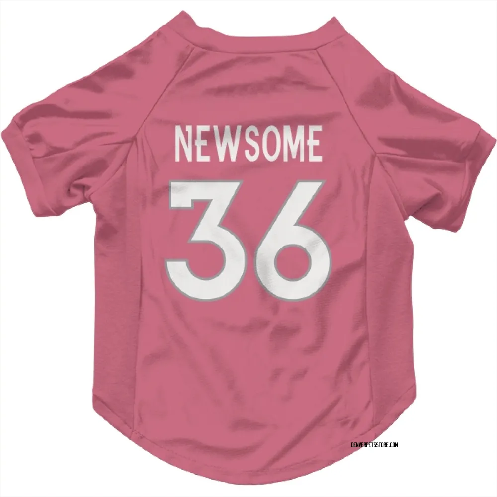 Denver Broncos Quinton Newsome Pink Pet Jersey for Dog & Cat