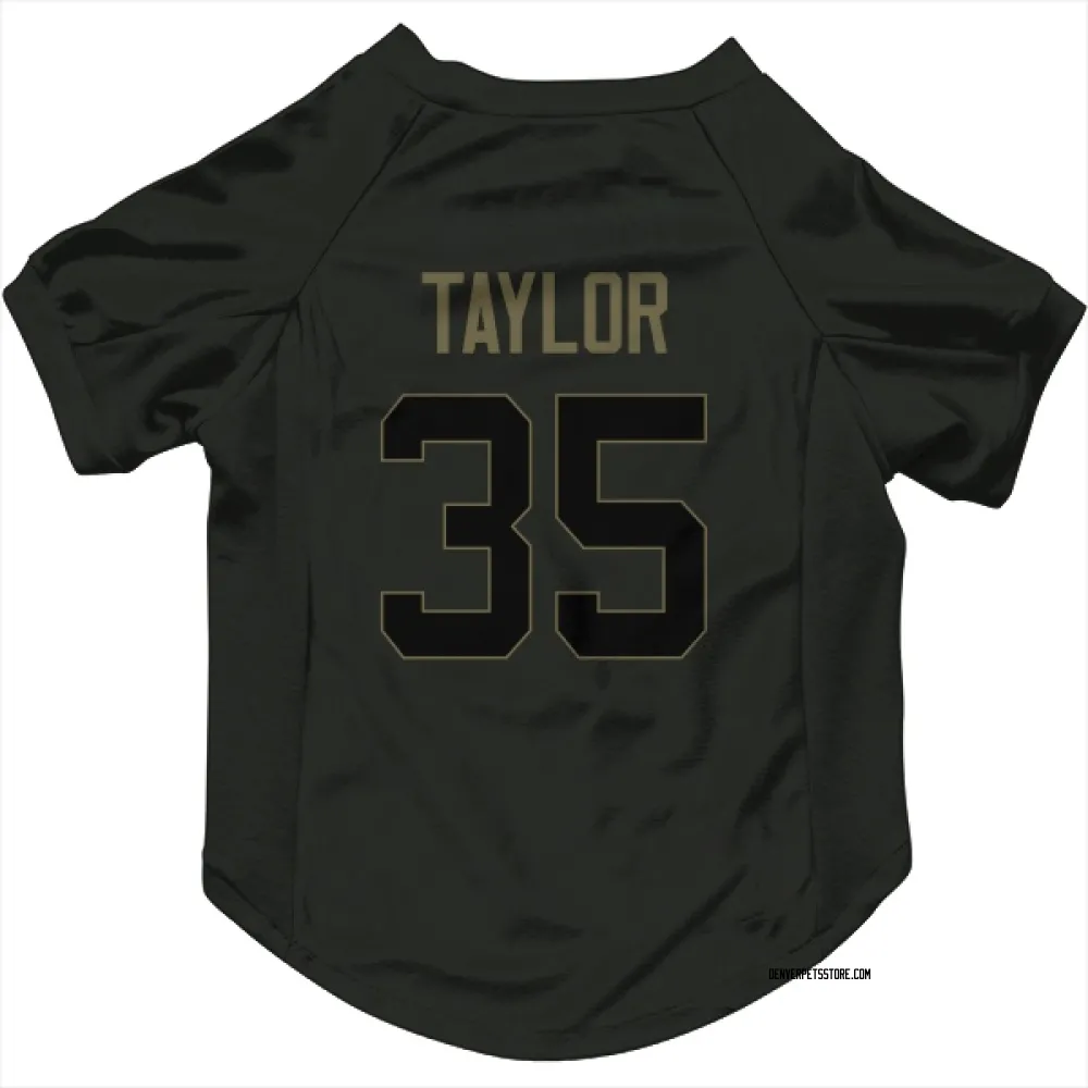 Denver Broncos Reese Taylor Black Service Pet Jersey for Dog & Cat