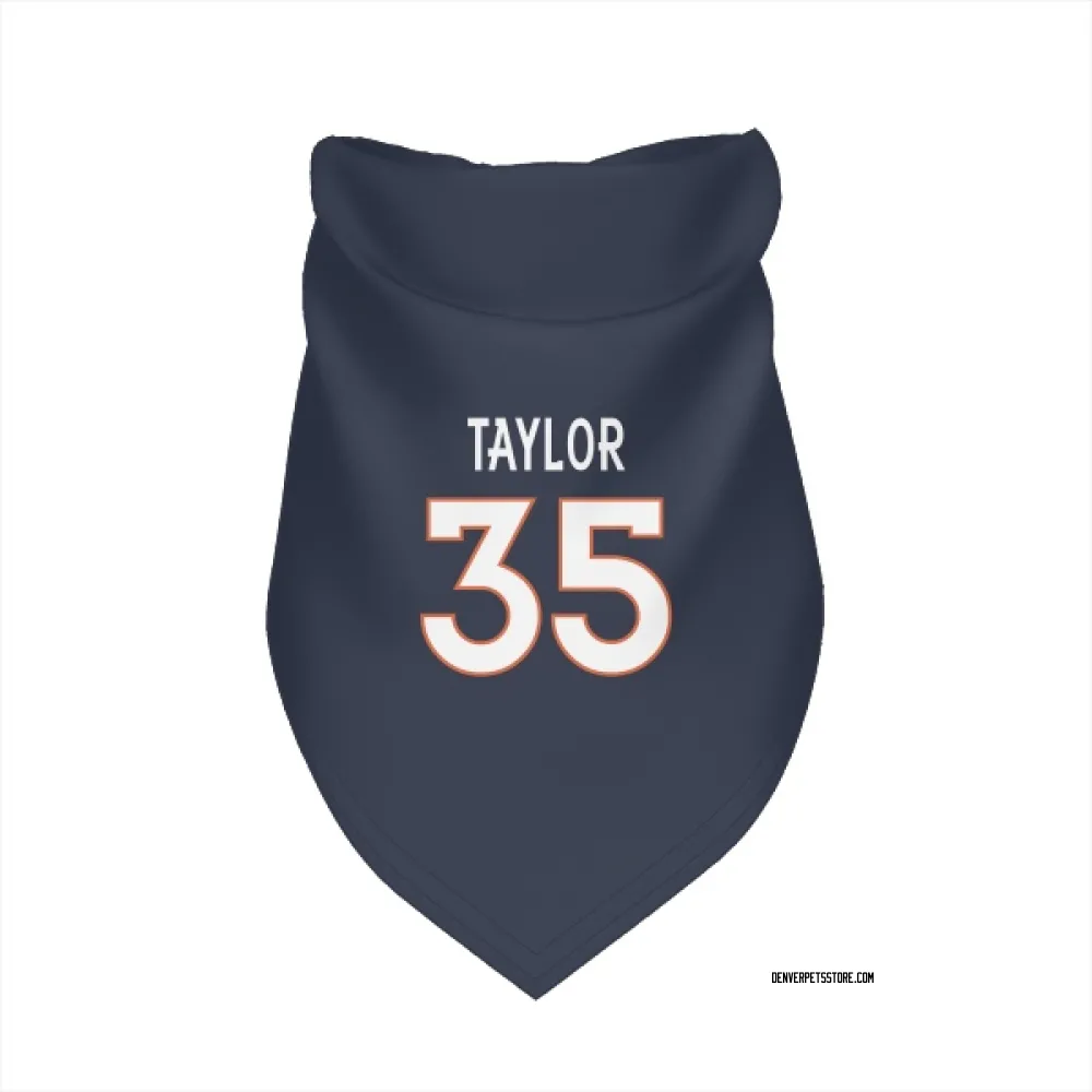 Denver Broncos Reese Taylor Navy Pet Bandana for Dog & Cat