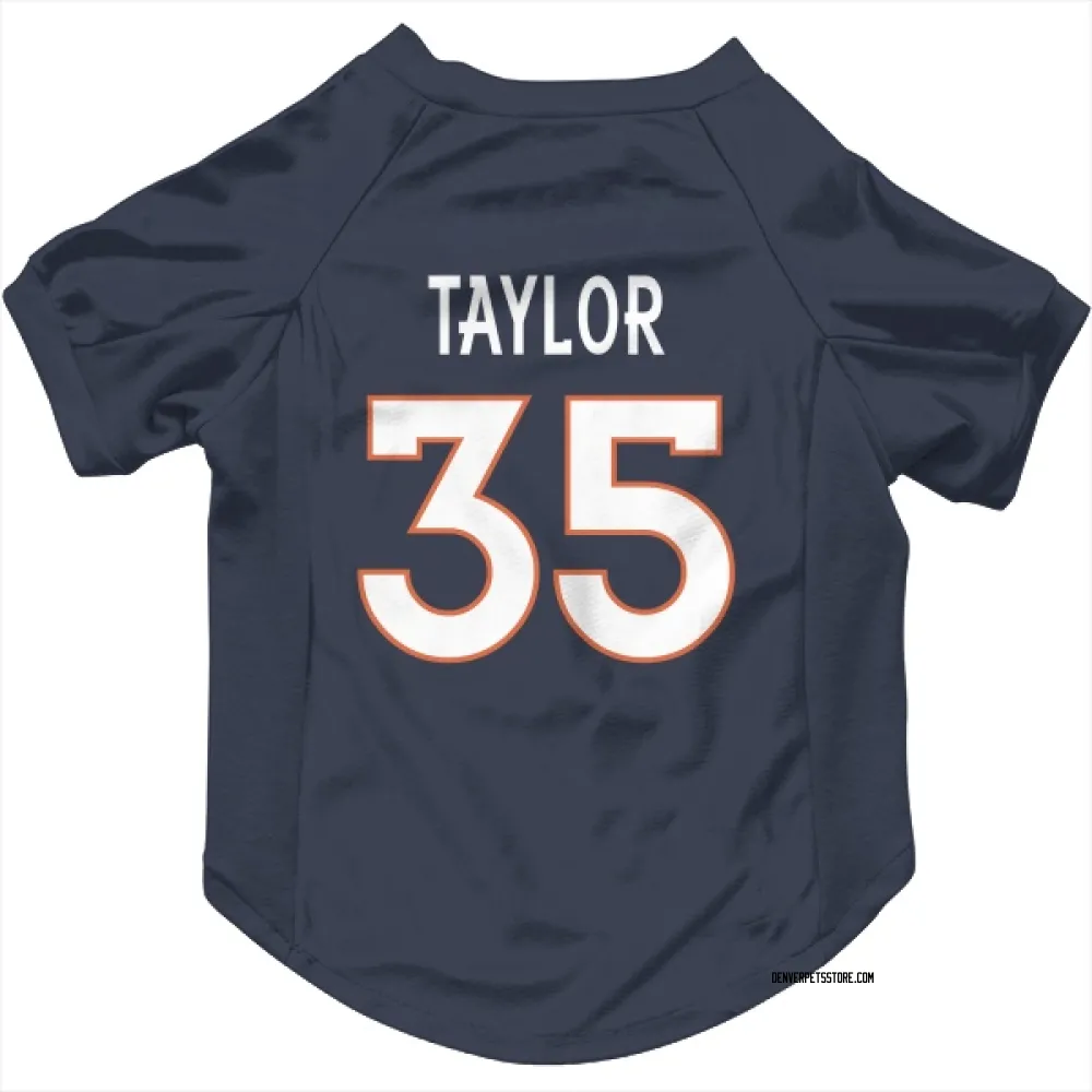 Denver Broncos Reese Taylor Navy Pet Jersey for Dog & Cat