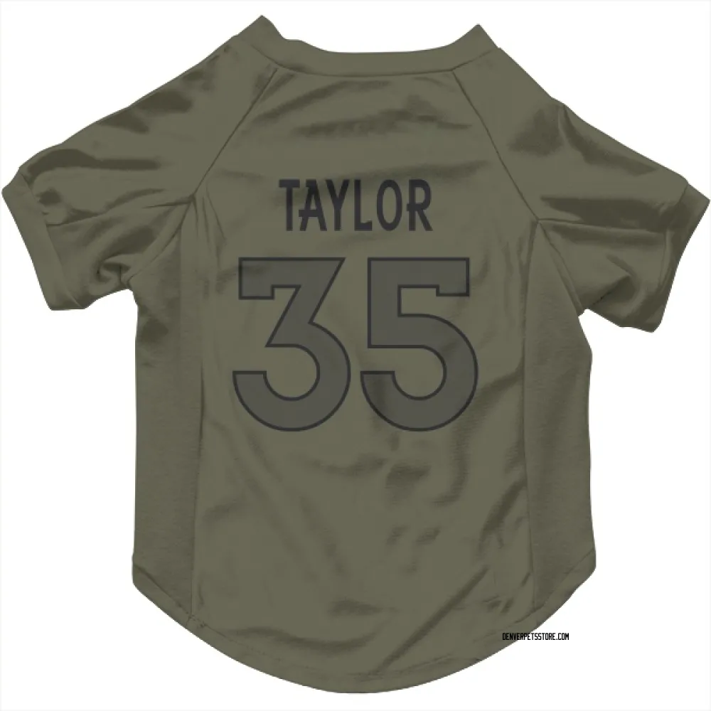 Denver Broncos Reese Taylor Olive Pet Jersey for Dog & Cat