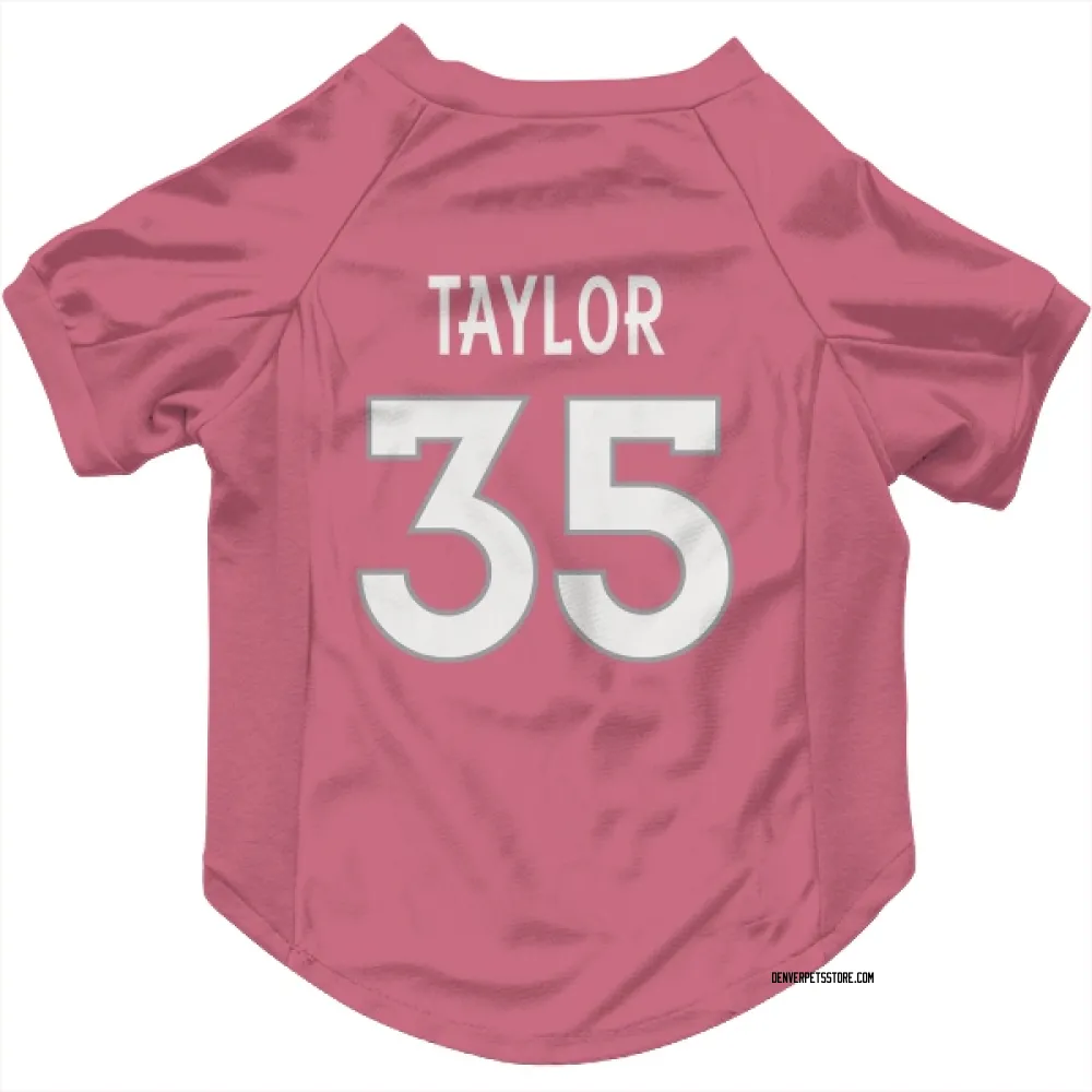 Denver Broncos Reese Taylor Pink Pet Jersey for Dog & Cat