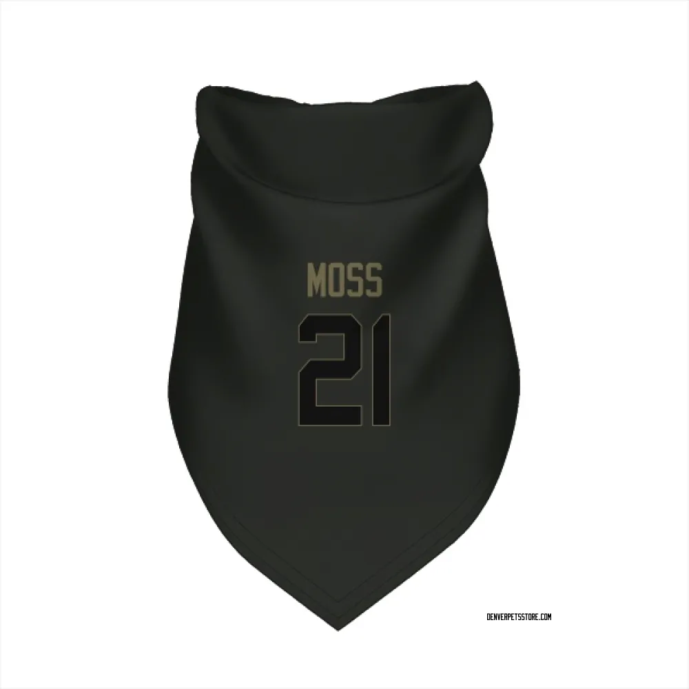 Denver Broncos Riley Moss Black Service Pet Bandana for Dog & Cat