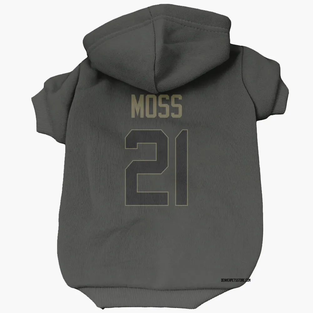 Denver Broncos Riley Moss Black Service Pet Hoodie for Dog & Cat