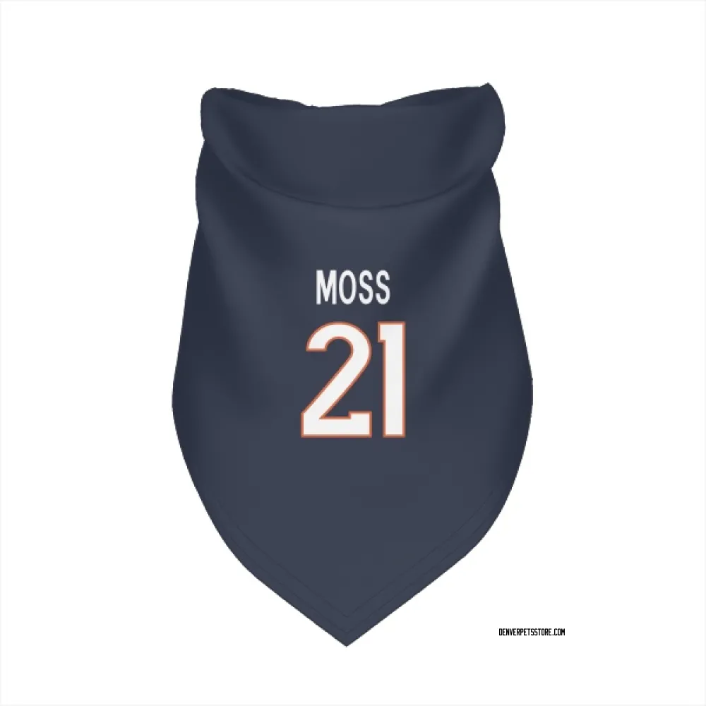 Denver Broncos Riley Moss Navy Pet Bandana for Dog & Cat
