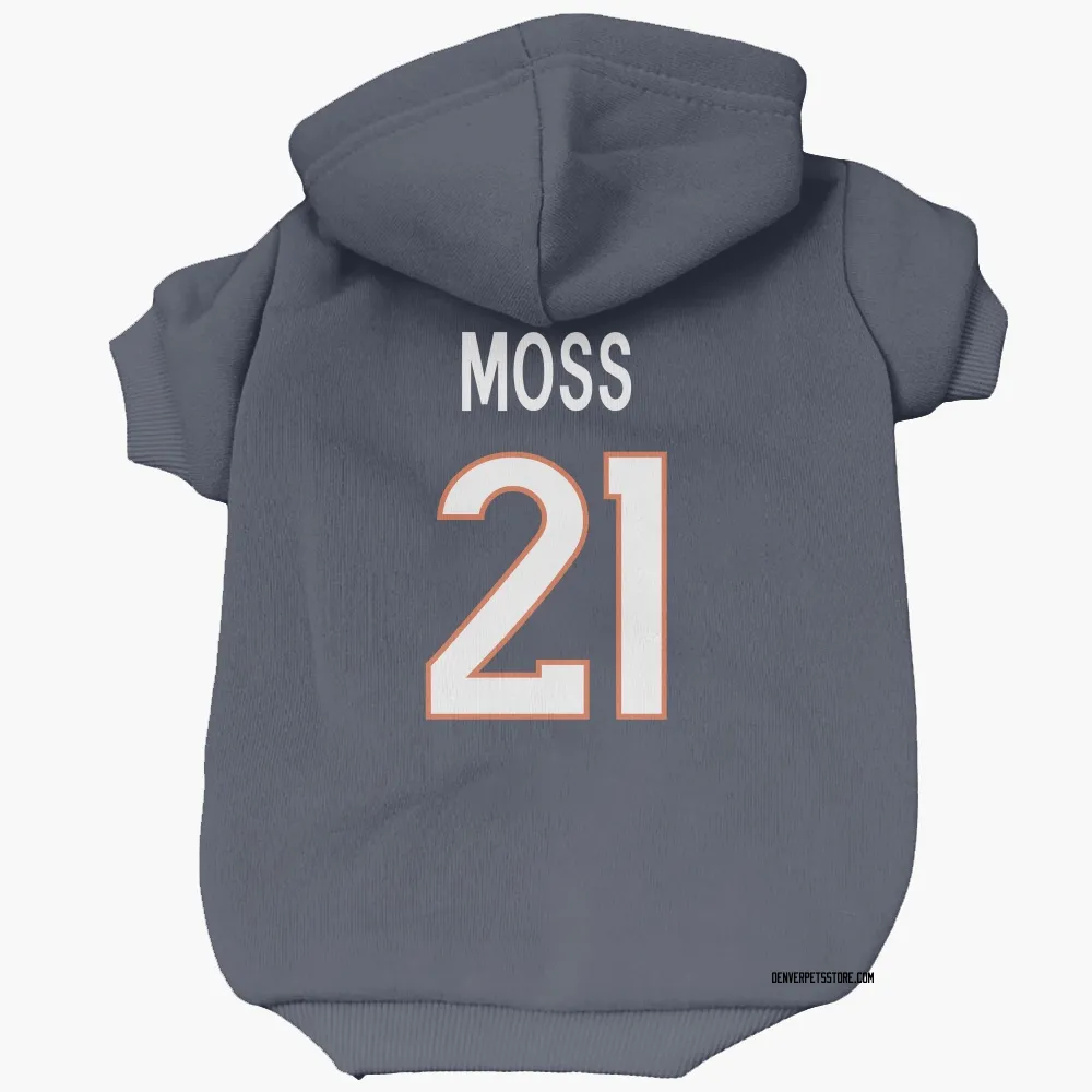 Denver Broncos Riley Moss Navy Pet Hoodie for Dog & Cat