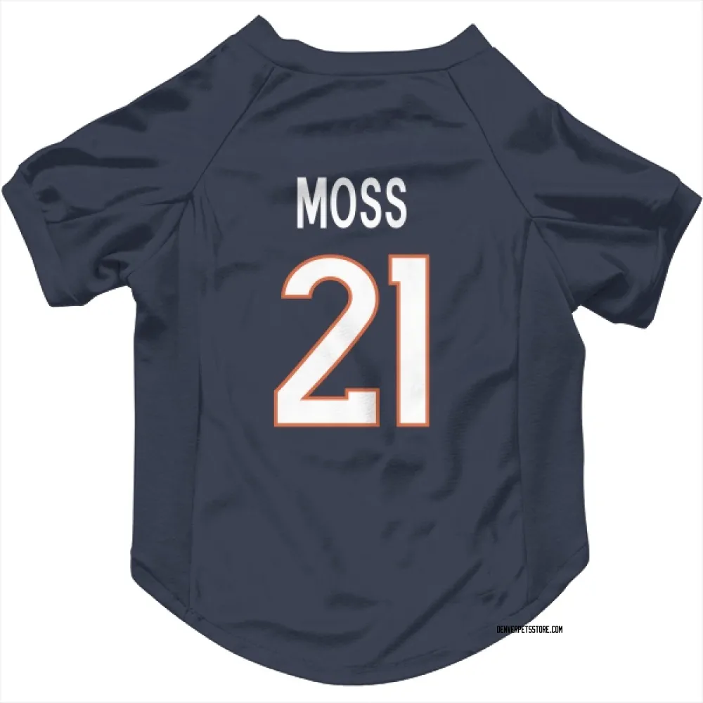 Denver Broncos Riley Moss Navy Pet Jersey for Dog & Cat