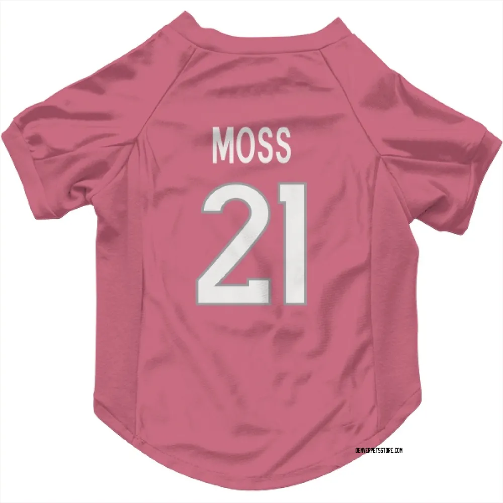 Denver Broncos Riley Moss Pink Pet Jersey for Dog & Cat