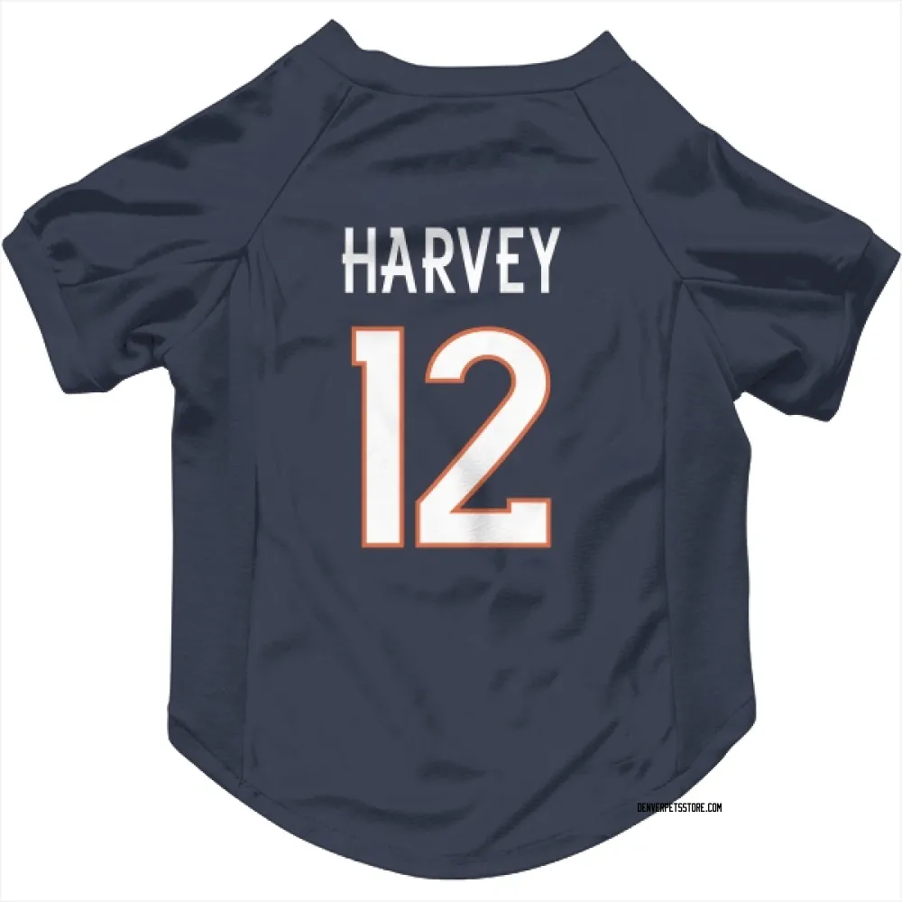 Denver Broncos RJ Harvey Navy Pet Jersey for Dog & Cat