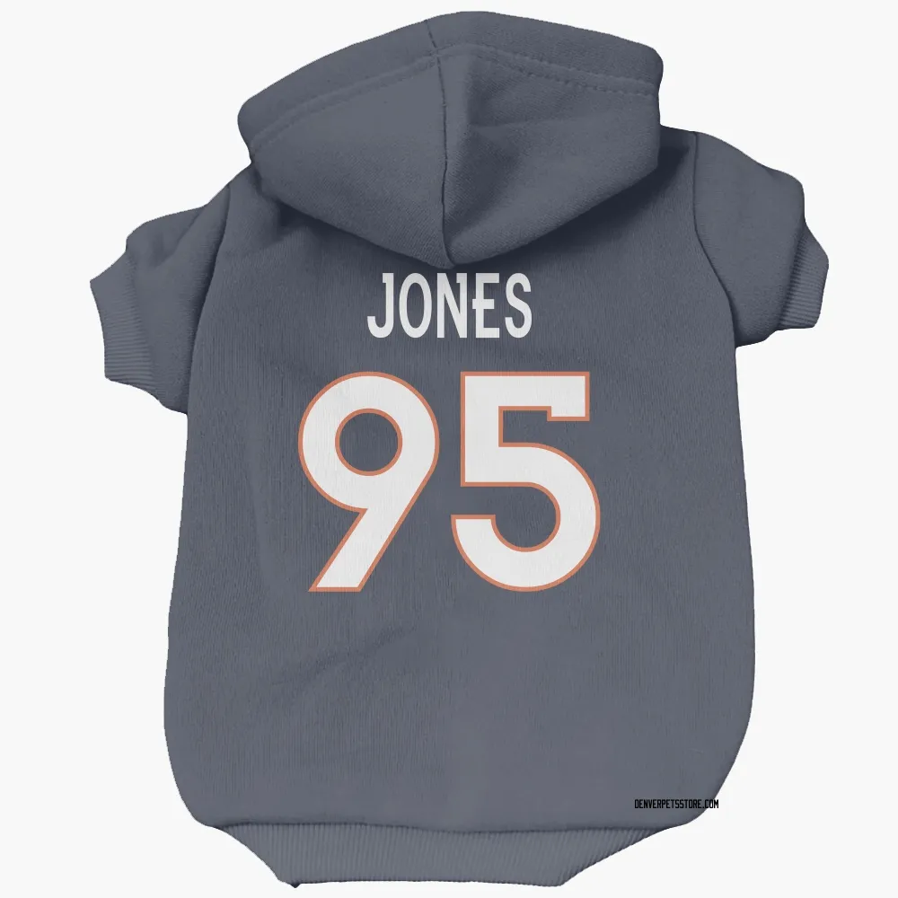 Denver Broncos Sai'vion Jones Navy Pet Hoodie for Dog & Cat