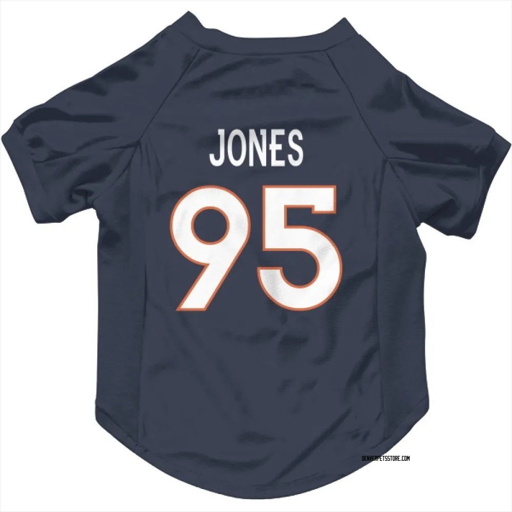 Denver Broncos Sai'vion Jones Navy Pet Jersey for Dog & Cat